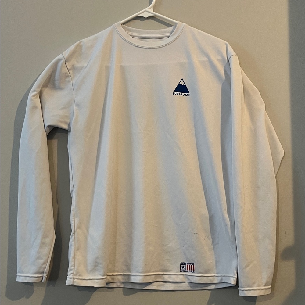 Sugar Loaf Boys XL Long-Sleeve Crewneck Performance Shirt - White